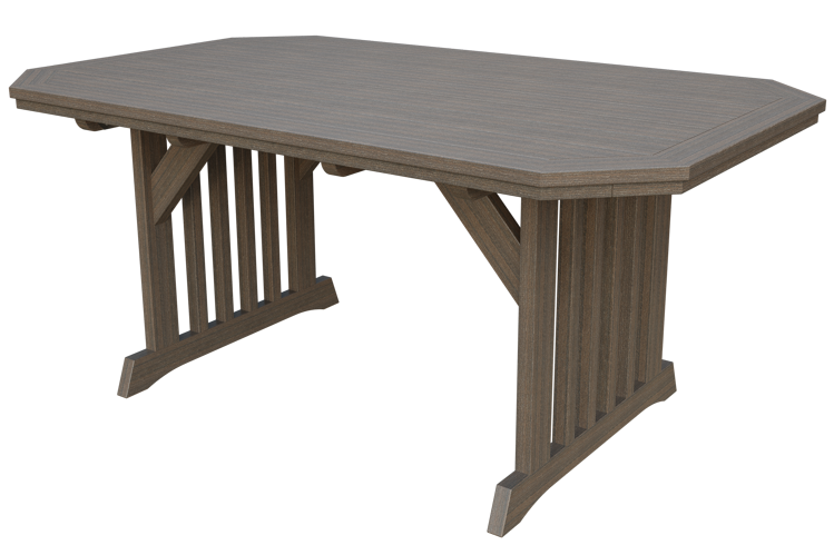 Patiova Recycled Plastic 4'x6' English Garden Dining Table - LEAD TIME TO SHIP 6 WEEKS OR LESS