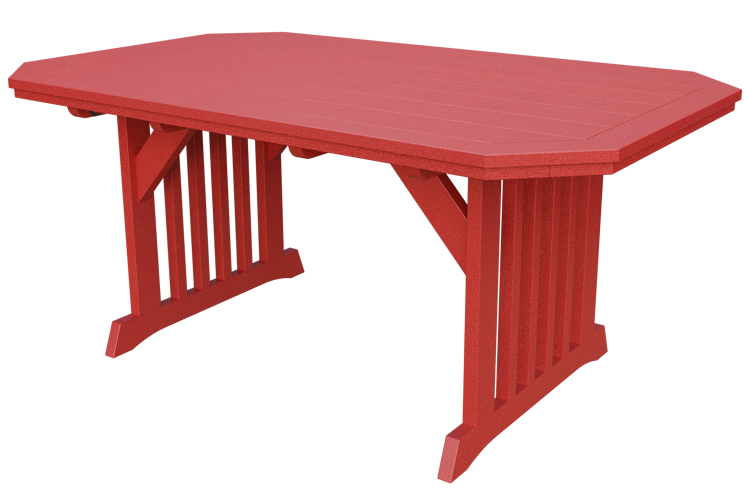 Patiova Recycled Plastic 4'x6' English Garden Dining Table - LEAD TIME TO SHIP 6 WEEKS OR LESS