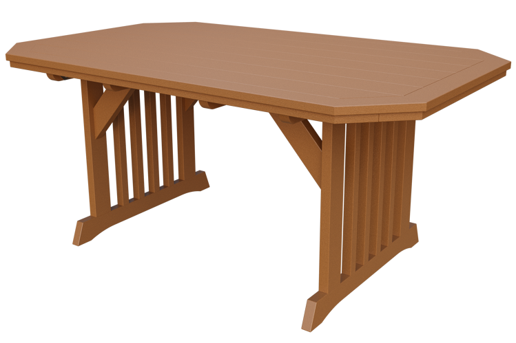 Patiova Recycled Plastic 4'x6' English Garden Dining Table - LEAD TIME TO SHIP 6 WEEKS OR LESS