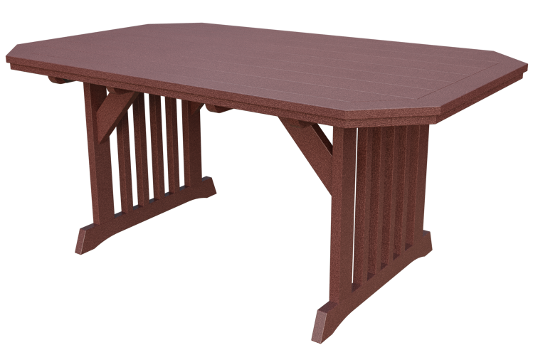 Patiova Recycled Plastic 4'x6' English Garden Dining Table - LEAD TIME TO SHIP 6 WEEKS OR LESS