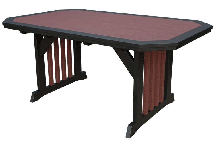 Patiova Recycled Plastic 4'x6' English Garden Dining Table - LEAD TIME TO SHIP 6 WEEKS OR LESS