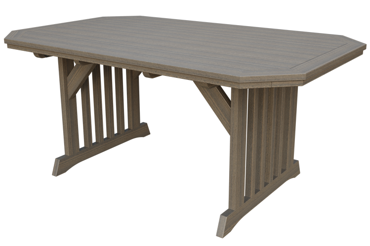 Patiova Recycled Plastic 4'x6' English Garden Dining Table - LEAD TIME TO SHIP 6 WEEKS OR LESS