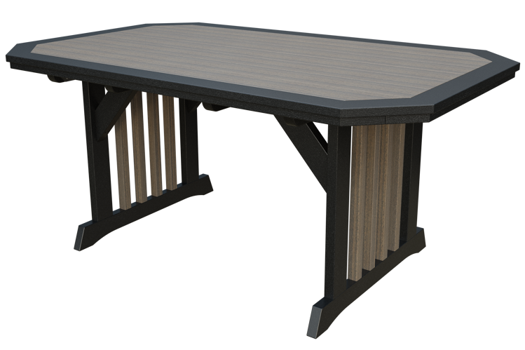 Patiova Recycled Plastic 4'x6' English Garden Dining Table - LEAD TIME TO SHIP 6 WEEKS OR LESS