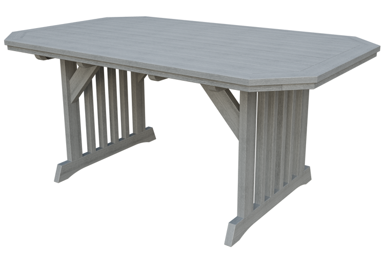 Patiova Recycled Plastic 4'x6' English Garden Dining Table - LEAD TIME TO SHIP 6 WEEKS OR LESS