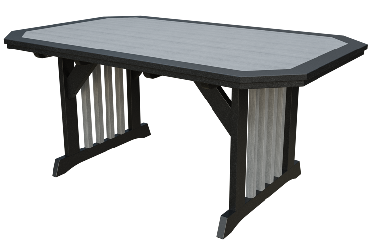 Patiova Recycled Plastic 4'x6' English Garden Dining Table - LEAD TIME TO SHIP 6 WEEKS OR LESS