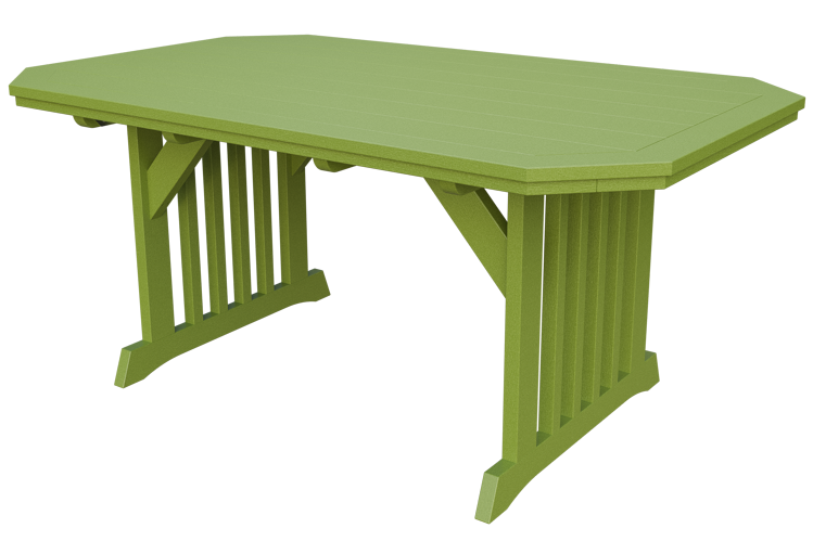 Patiova Recycled Plastic 4'x6' English Garden Dining Table - LEAD TIME TO SHIP 6 WEEKS OR LESS