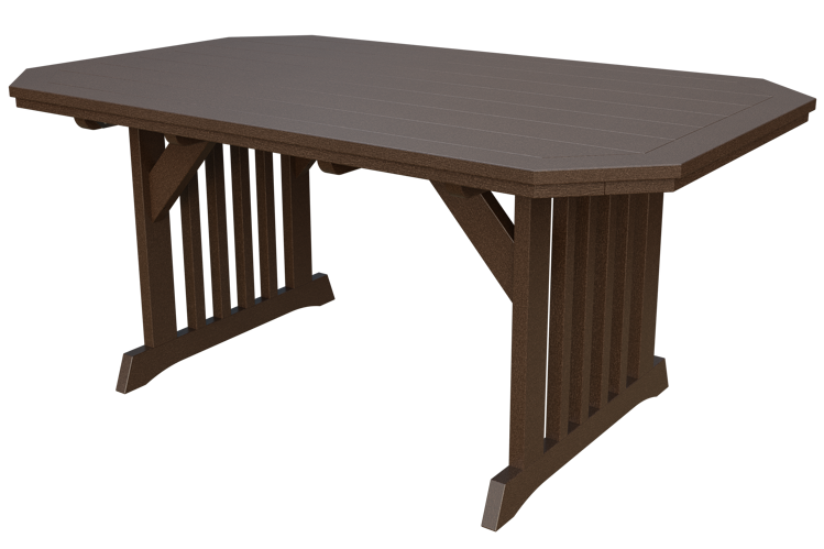 Patiova Recycled Plastic 4'x6' English Garden Dining Table - LEAD TIME TO SHIP 6 WEEKS OR LESS