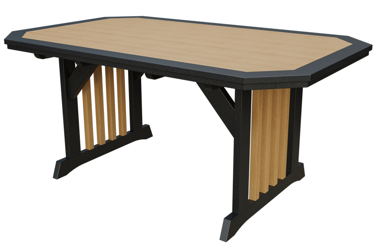 Patiova Recycled Plastic 4'x6' English Garden Dining Table - LEAD TIME TO SHIP 6 WEEKS OR LESS