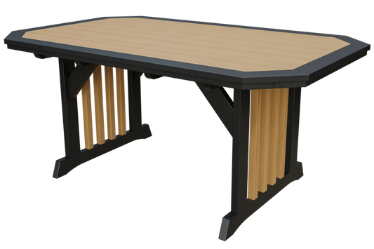 Patiova Recycled Plastic 4'x6' English Garden Dining Table - LEAD TIME TO SHIP 6 WEEKS OR LESS