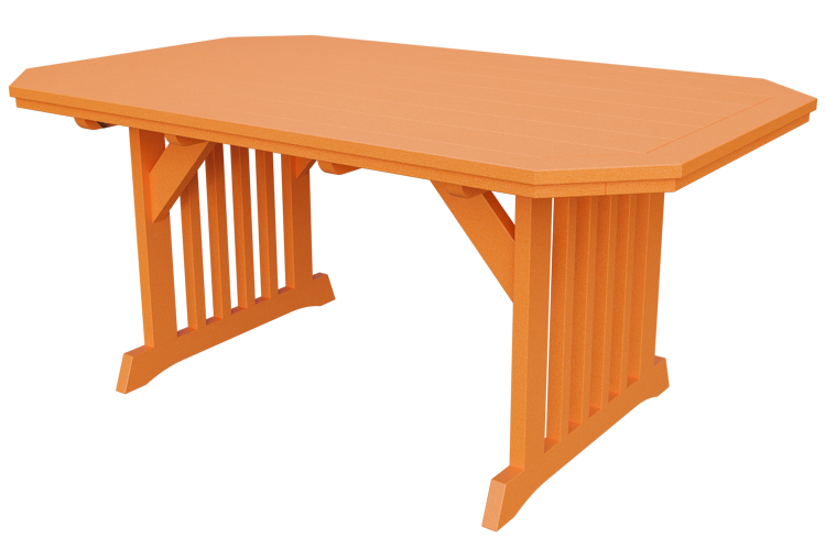 Patiova Recycled Plastic 4'x6' English Garden Dining Table - LEAD TIME TO SHIP 6 WEEKS OR LESS