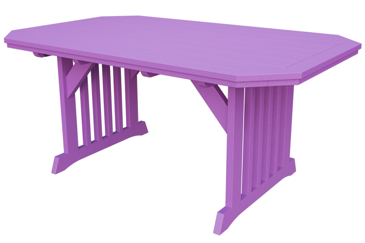 Patiova Recycled Plastic 4'x6' English Garden Dining Table - LEAD TIME TO SHIP 6 WEEKS OR LESS