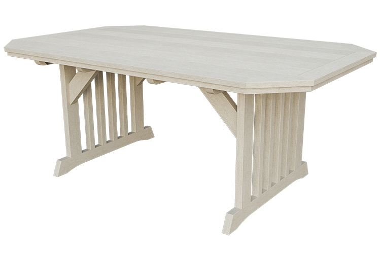 Patiova Recycled Plastic 4'x6' English Garden Dining Table - LEAD TIME TO SHIP 6 WEEKS OR LESS