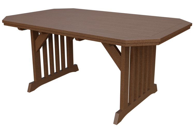 Patiova Recycled Plastic 4'x6' English Garden Dining Table - LEAD TIME TO SHIP 6 WEEKS OR LESS