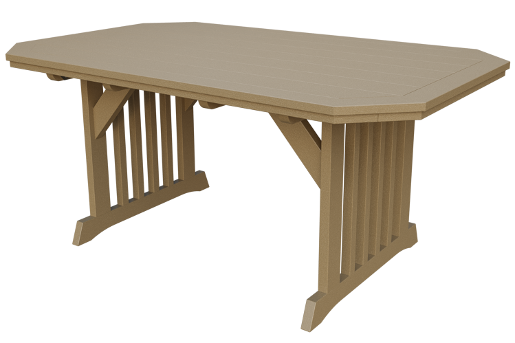 Patiova Recycled Plastic 4'x6' English Garden Dining Table - LEAD TIME TO SHIP 6 WEEKS OR LESS