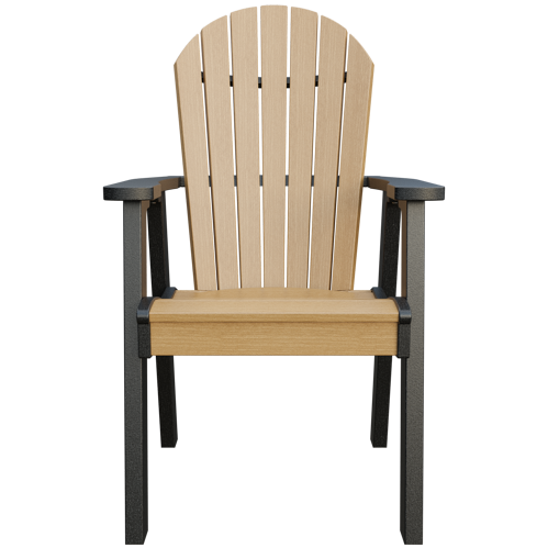 Patiova Recycled Plastic Amish Crafted Adirondack Dining Chair - LEAD TIME TO SHIP 6 WEEKS OR LESS