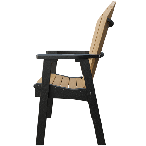 Patiova Recycled Plastic Amish Crafted Adirondack Dining Chair - LEAD TIME TO SHIP 6 WEEKS OR LESS