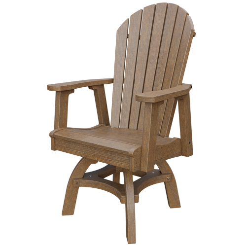 Patiova Recycled Plastic Adirondack Swivel Chair (Dining Height) - LEAD TIME TO SHIP 4 WEEKS