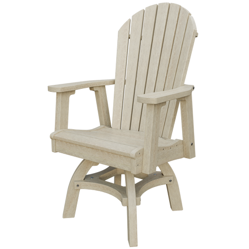 Patiova Recycled Plastic Adirondack Swivel Chair (Dining Height) - LEAD TIME TO SHIP 4 WEEKS