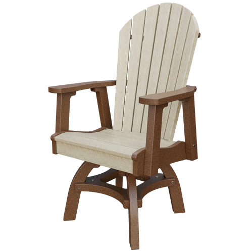 Patiova Recycled Plastic Adirondack Swivel Chair (Dining Height) - LEAD TIME TO SHIP 4 WEEKS