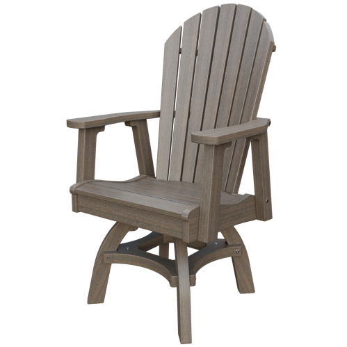 Patiova Recycled Plastic Adirondack Swivel Chair (Dining Height) - LEAD TIME TO SHIP 4 WEEKS