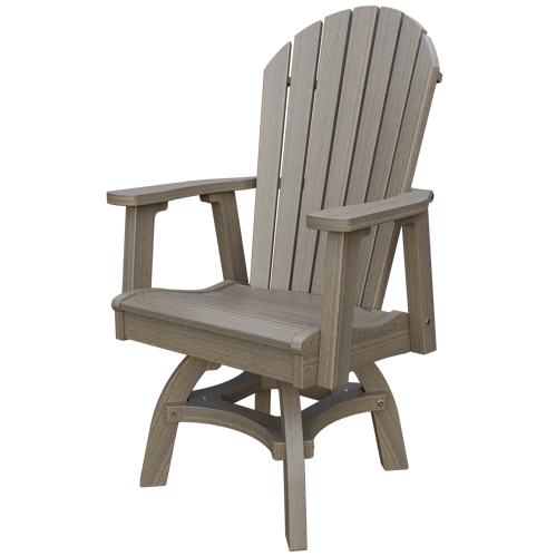 Patiova Recycled Plastic Adirondack Swivel Chair (Dining Height) - LEAD TIME TO SHIP 4 WEEKS