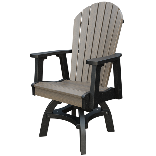 Patiova Recycled Plastic Adirondack Swivel Chair (Dining Height) - LEAD TIME TO SHIP 4 WEEKS