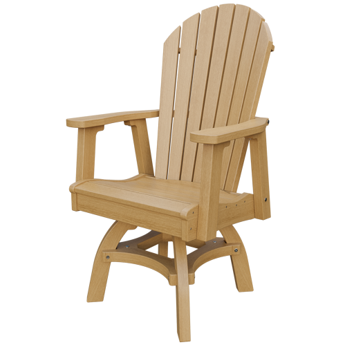 Patiova Recycled Plastic Adirondack Swivel Chair (Dining Height) - LEAD TIME TO SHIP 4 WEEKS