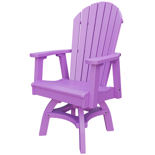 Patiova Recycled Plastic Adirondack Swivel Chair (Dining Height) - LEAD TIME TO SHIP 4 WEEKS