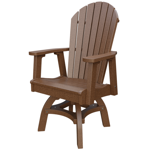 Patiova Recycled Plastic Adirondack Swivel Chair (Dining Height) - LEAD TIME TO SHIP 4 WEEKS