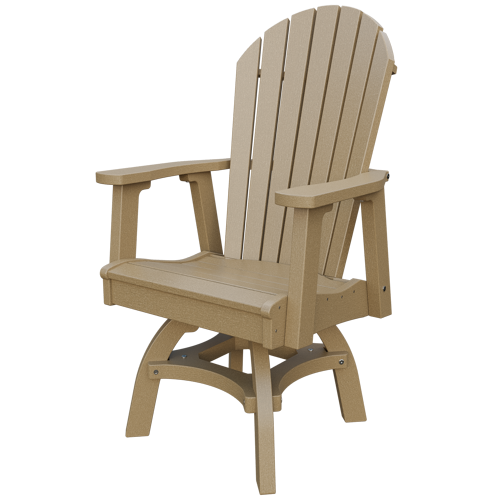 Patiova Recycled Plastic Adirondack Swivel Chair (Dining Height) - LEAD TIME TO SHIP 4 WEEKS