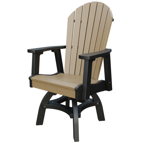 Patiova Recycled Plastic Adirondack Swivel Chair (Dining Height) - LEAD TIME TO SHIP 4 WEEKS