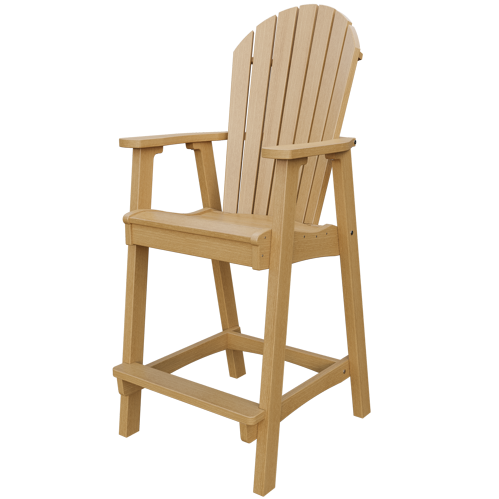 Patiova Recycled Plastic Amish Crafted Adirondack Bar Chair (BAR HEIGHT) - LEAD TIME TO SHIP 4 WEEKS