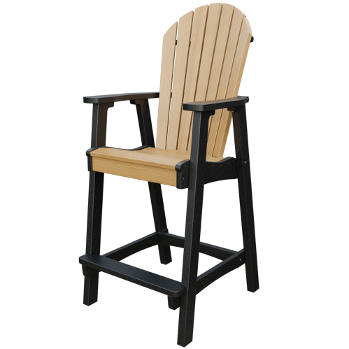 Patiova Recycled Plastic Amish Crafted Adirondack Bar Chair (BAR HEIGHT) - LEAD TIME TO SHIP 4 WEEKS