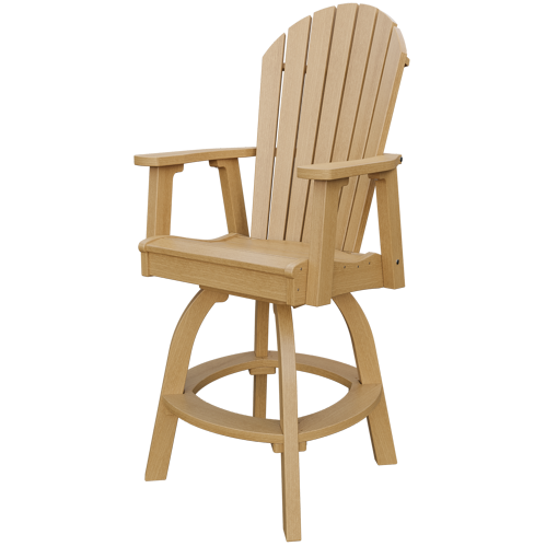 Patiova Recycled Plastic Adirondack Swivel Chair (Bar Height) - LEAD TIME TO SHIP 4 WEEKS