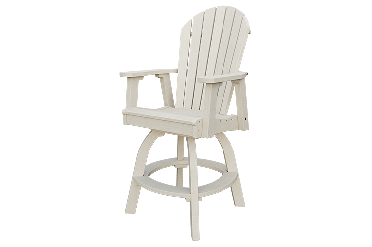 Patiova Recycled Plastic Adirondack Swivel Chair (Bar Height) - LEAD TIME TO SHIP 4 WEEKS