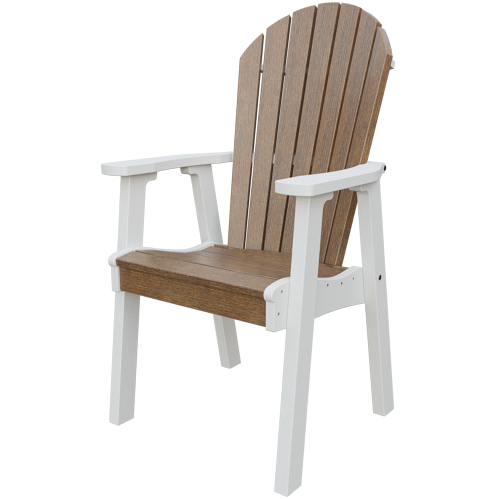 Patiova Recycled Plastic Amish Crafted Adirondack Dining Chair - LEAD TIME TO SHIP 6 WEEKS OR LESS