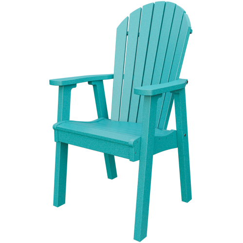 Patiova Recycled Plastic Amish Crafted Adirondack Dining Chair - LEAD TIME TO SHIP 6 WEEKS OR LESS