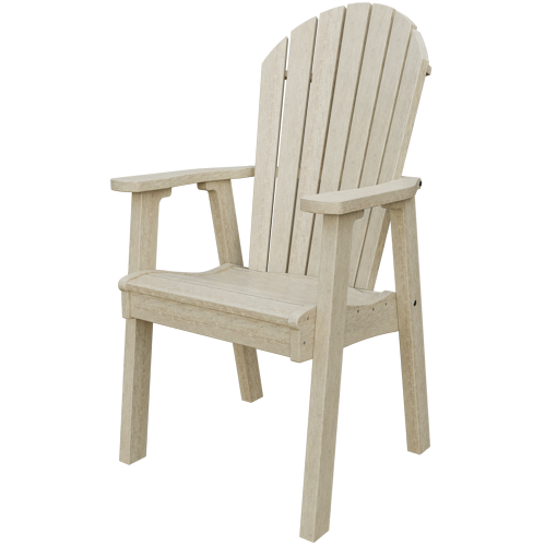 Patiova Recycled Plastic Amish Crafted Adirondack Dining Chair - LEAD TIME TO SHIP 6 WEEKS OR LESS