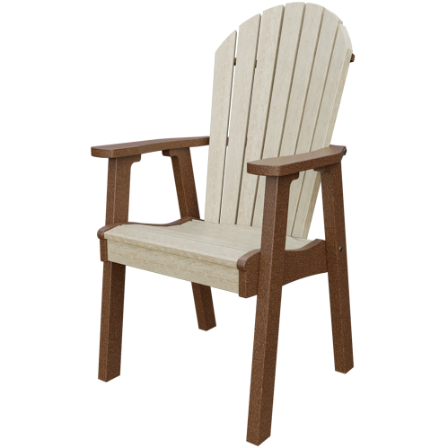 Patiova Recycled Plastic Amish Crafted Adirondack Dining Chair - LEAD TIME TO SHIP 6 WEEKS OR LESS