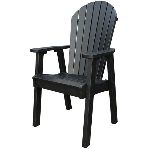 Patiova Recycled Plastic Amish Crafted Adirondack Dining Chair - LEAD TIME TO SHIP 6 WEEKS OR LESS