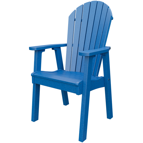 Patiova Recycled Plastic Amish Crafted Adirondack Dining Chair - LEAD TIME TO SHIP 6 WEEKS OR LESS