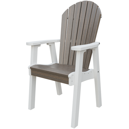 Patiova Recycled Plastic Amish Crafted Adirondack Dining Chair - LEAD TIME TO SHIP 6 WEEKS OR LESS