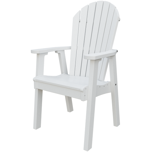 Patiova Recycled Plastic Amish Crafted Adirondack Dining Chair - LEAD TIME TO SHIP 6 WEEKS OR LESS