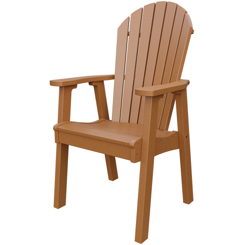 Patiova Recycled Plastic Amish Crafted Adirondack Dining Chair - LEAD TIME TO SHIP 6 WEEKS OR LESS