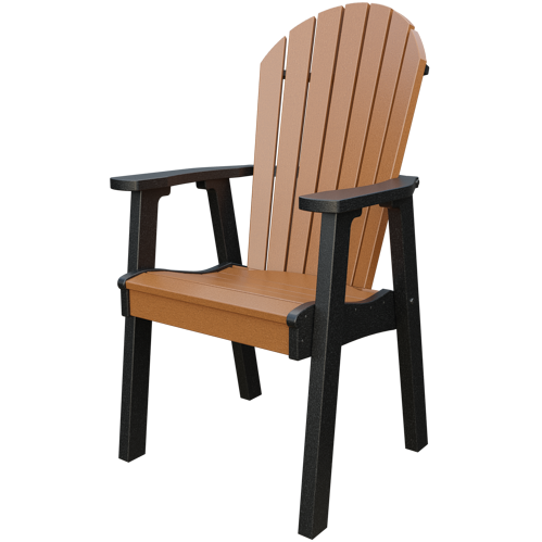 Patiova Recycled Plastic Amish Crafted Adirondack Dining Chair - LEAD TIME TO SHIP 6 WEEKS OR LESS