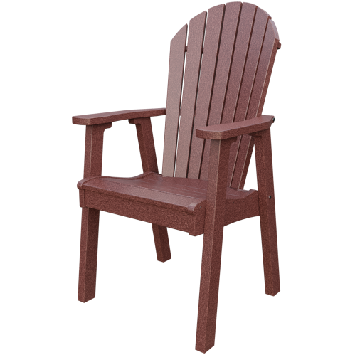 Patiova Recycled Plastic Amish Crafted Adirondack Dining Chair - LEAD TIME TO SHIP 6 WEEKS OR LESS