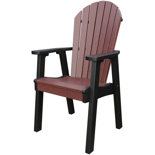 Patiova Recycled Plastic Amish Crafted Adirondack Dining Chair - LEAD TIME TO SHIP 6 WEEKS OR LESS