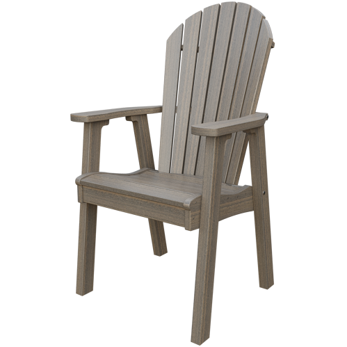 Patiova Recycled Plastic Amish Crafted Adirondack Dining Chair - LEAD TIME TO SHIP 6 WEEKS OR LESS