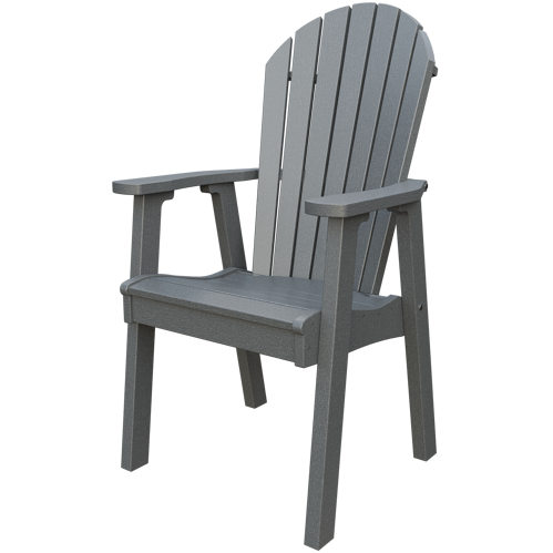 Patiova Recycled Plastic Amish Crafted Adirondack Dining Chair - LEAD TIME TO SHIP 6 WEEKS OR LESS