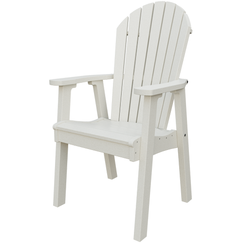 Patiova Recycled Plastic Amish Crafted Adirondack Dining Chair - LEAD TIME TO SHIP 6 WEEKS OR LESS